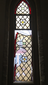 St Matthias window prior to restoration