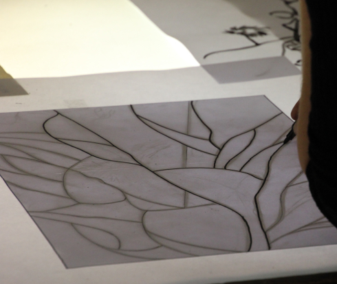 Converting the lead drawing to a cutline