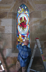 New stained glass installed