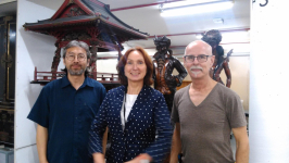 Dr Guan, Eva and me in PowerHouse basement