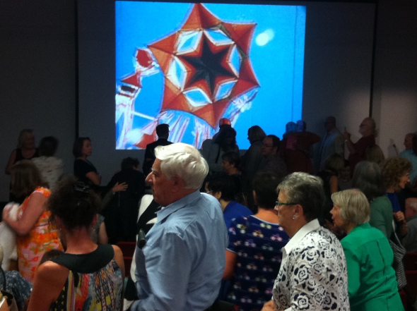 Gathering at the Memorial Service