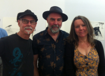 me with Rhett Brewer, Di Holdsworth @ Artsite Gallery Oct 2016